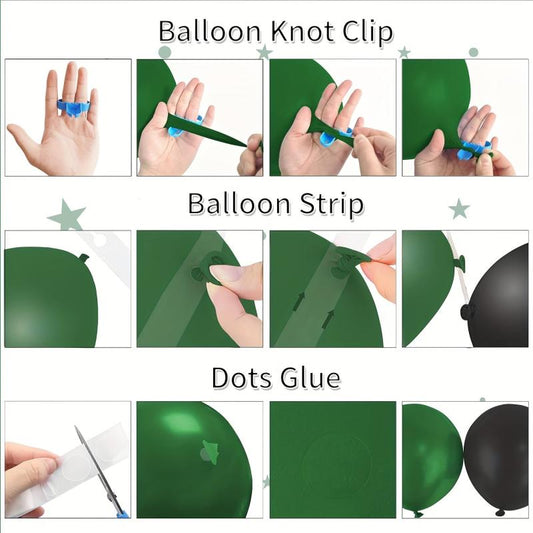 Military Soldier Theme Balloon Arch 113pcs