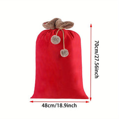 Christmas High Reusable Decoration Bag Large Capacity Velvet Plush