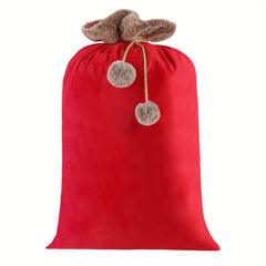 Christmas High Reusable Decoration Bag Large Capacity Velvet Plush