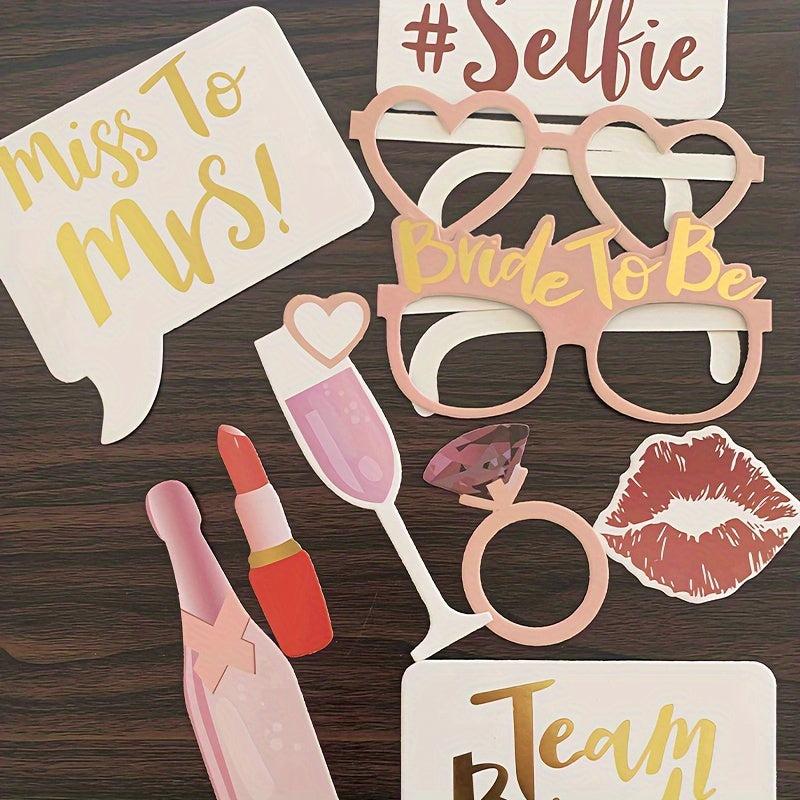 10pcs Wedding Photo Props Wedding Party Supplies