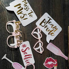 10pcs Wedding Photo Props Wedding Party Supplies