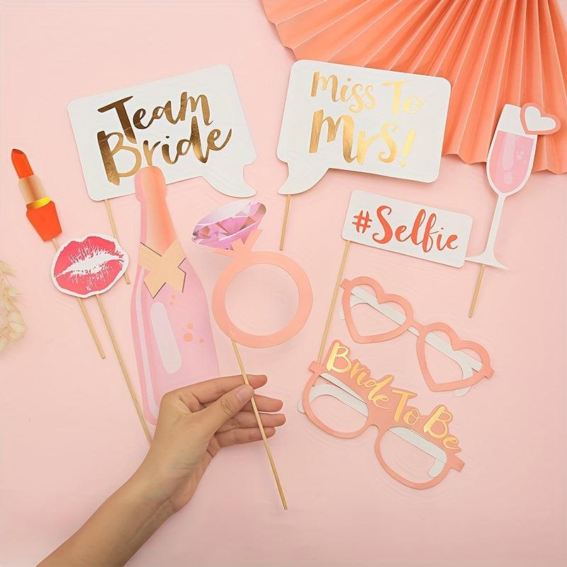 10pcs Wedding Photo Props Wedding Party Supplies