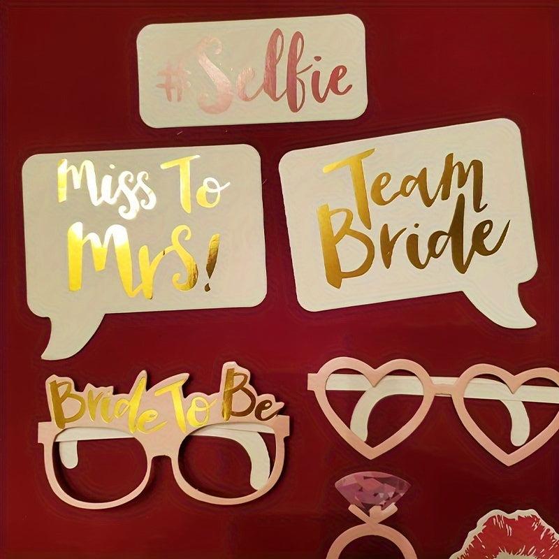 10pcs Wedding Photo Props Wedding Party Supplies