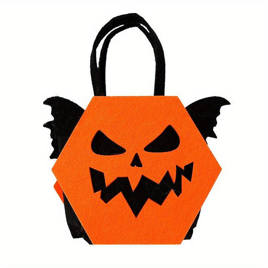 1pc Halloween Felt Candy Bag Ghost Party Decoration Tote Bag Bat Gift Bag