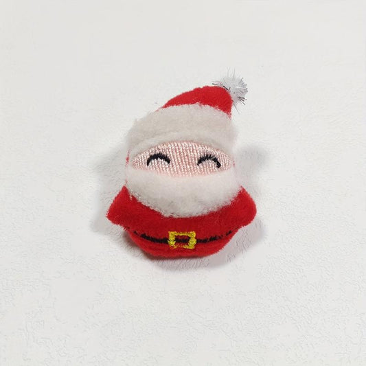 Christmas Plush Brooch - Santa Claus & Christmas Tree Accessory
