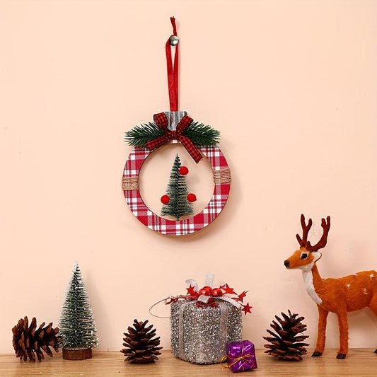 Christmas Decoration Cedar Tree Scene Pendant Supplies