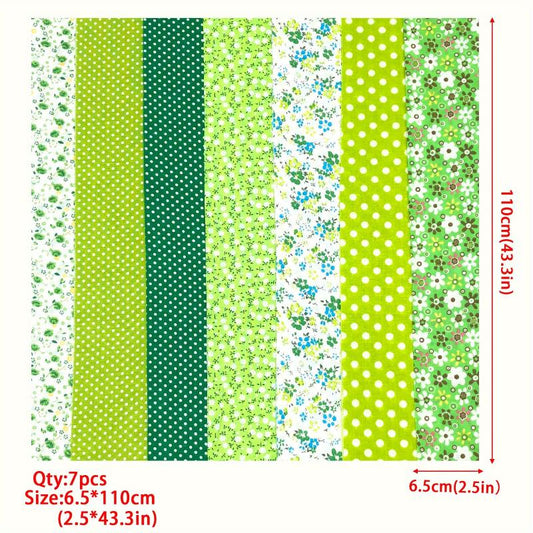7pcs 6 35 109 Fabric Strips Roll Collection Jelly Fabric Bundles