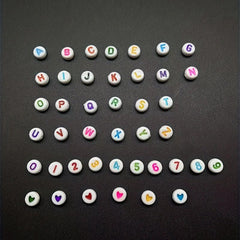 Acrylic Colorful Letter Beads Set DIY Handcraft Bracelet Jewelry