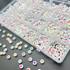 Acrylic Colorful Letter Beads Set DIY Handcraft Bracelet Jewelry