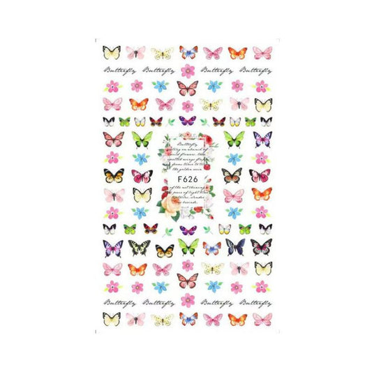 Colorful Butterfly Nail Art Stickers DIY Accessories