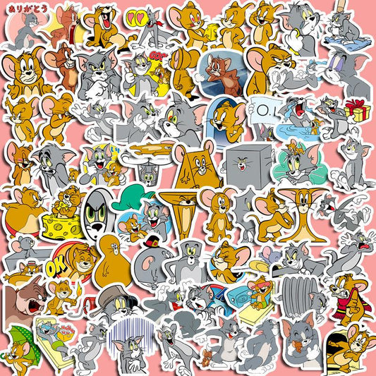 80pcs Mouse Cartoon Sticker Set for Kids Stationery & Computer Decoration