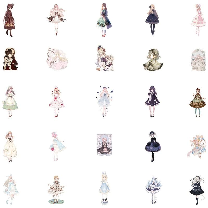 Anime Stickers for Teen Girls - Waterproof Decals for Phone, Laptop