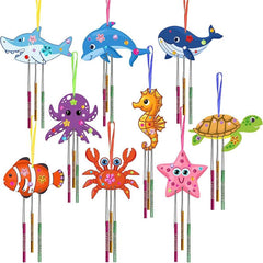 DIY Fish Wind Chime Craft Kit for Kids - Wooden Arts and Crafts