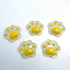 Luminous Cat Paw Resin Accessories Water Cup Stationery Mobile Phone Case DIY