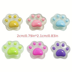 Luminous Cat Paw Resin Accessories Water Cup Stationery Mobile Phone Case DIY