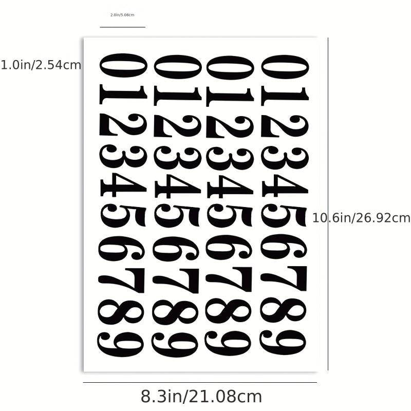 40 Vinyl Number Decals Stickers 5.08cm Mailbox Garage Door Freight Box