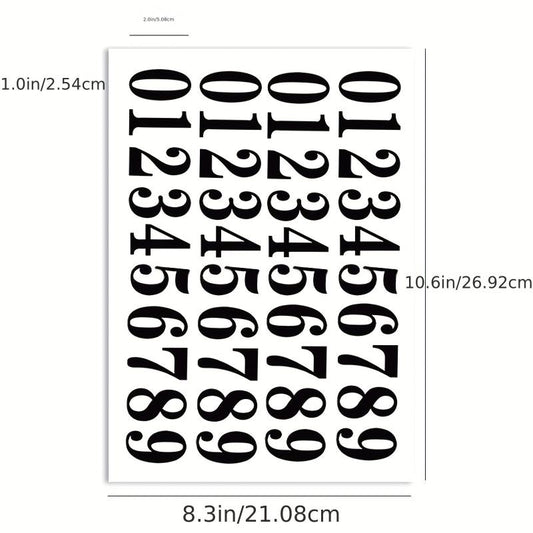 40 Vinyl Number Decals Stickers 5.08cm Mailbox Garage Door Freight Box