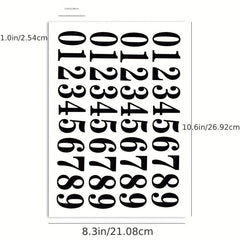 40 Vinyl Number Decals Stickers 5.08cm Mailbox Garage Door Freight Box