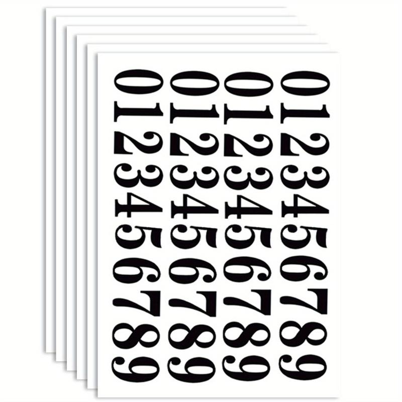 40 Vinyl Number Decals Stickers 5.08cm Mailbox Garage Door Freight Box