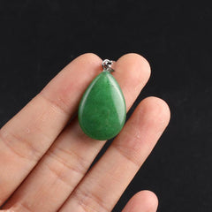 10pcs Natural Stone Drop Pendant Set for Jewelry Making DIY Necklace