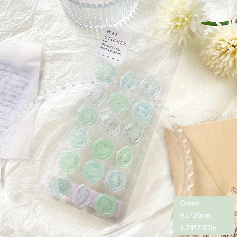 Transparent Fire Paint Seal Sticker for Journal Decoration