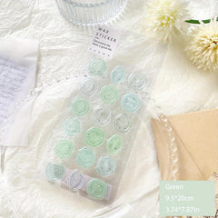 Transparent Fire Paint Seal Sticker for Journal Decoration