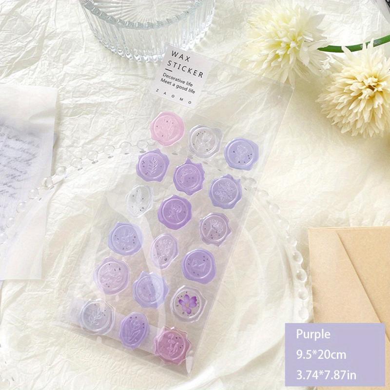 Transparent Fire Paint Seal Sticker for Journal Decoration