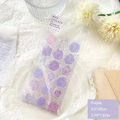 Transparent Fire Paint Seal Sticker for Journal Decoration