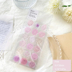 Transparent Fire Paint Seal Sticker for Journal Decoration