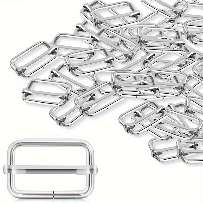 20pcs Metal Triangle Slide Rectangle Slider Webbing for Bag Purse Making