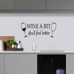Wine Glass Decorative Stickers Pvc Material Self-adhesive