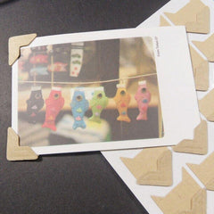 24pcs Self adhesive Photo Corners Scrapbooking Craft Stickers