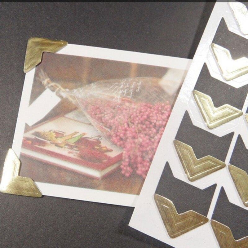 24pcs Self adhesive Photo Corners Scrapbooking Craft Stickers