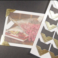 24pcs Self adhesive Photo Corners Scrapbooking Craft Stickers