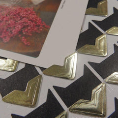 24pcs Self adhesive Photo Corners Scrapbooking Craft Stickers
