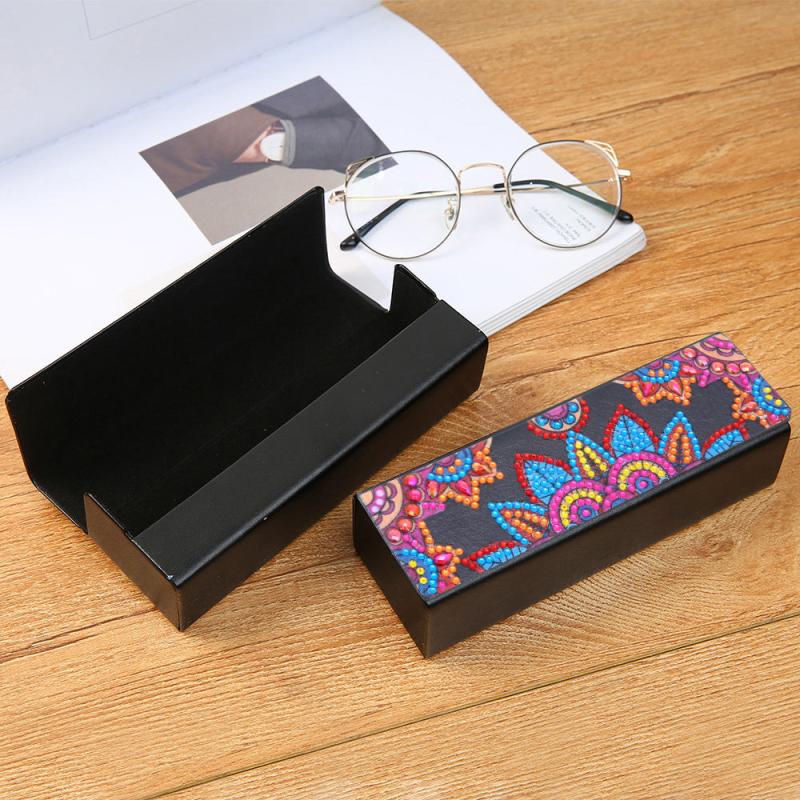 DIY 5D Diamond Painting Glasses Box Embroidery Kit 16x5x3 - 1pc