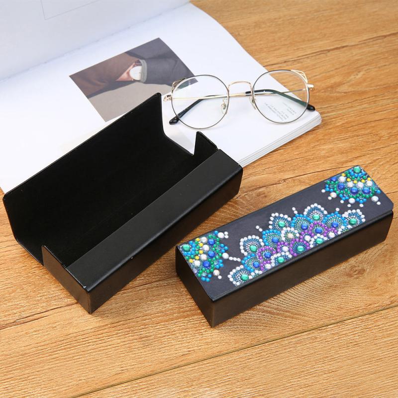DIY 5D Diamond Painting Glasses Box Embroidery Kit 16x5x3 - 1pc