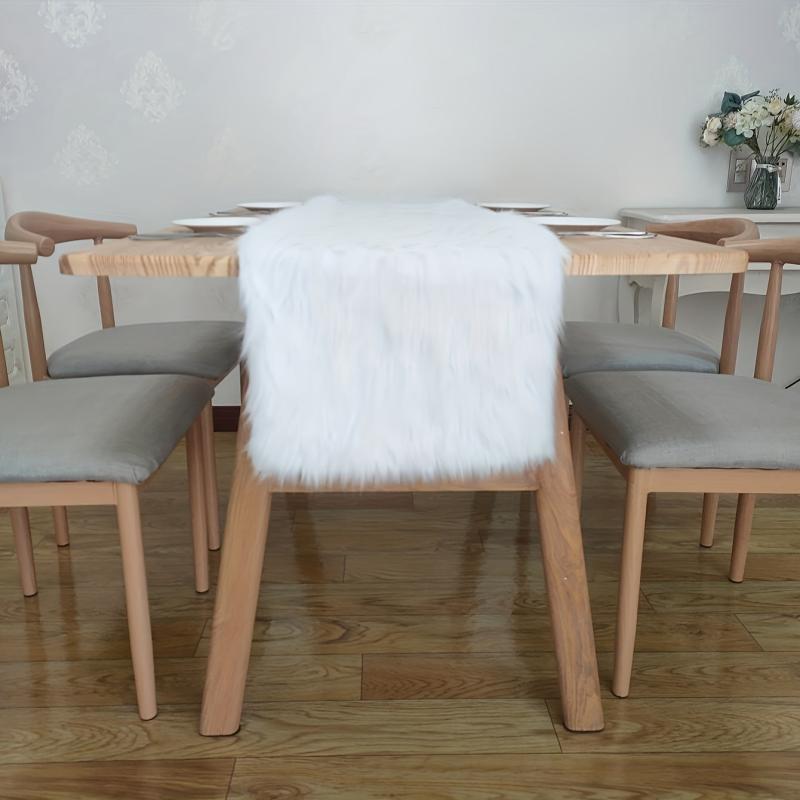 Plush Winter Dining Tablecloth Christmas Flag Decoration