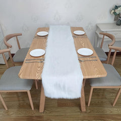 Plush Winter Dining Tablecloth Christmas Flag Decoration