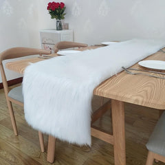 Plush Winter Dining Tablecloth Christmas Flag Decoration