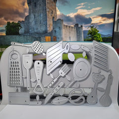 DIY Steel Mold Kitchenware Set for Paper Art Embossing Etching
