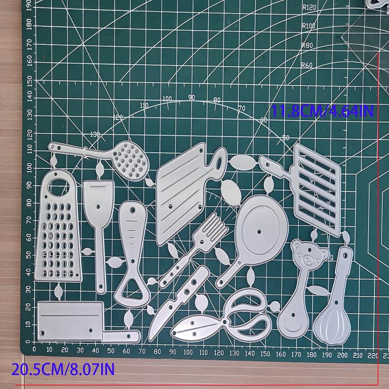 DIY Steel Mold Kitchenware Set for Paper Art Embossing Etching