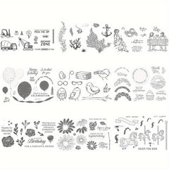 Animal Flower Metal Cutting Dies and Stamp Set for Scrapbook Diary Decoration
