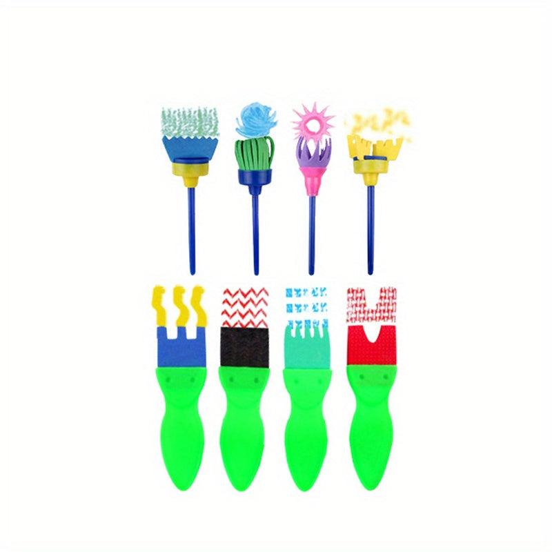 48pcs Painting Sponge Brushes Seal Early Education Supplies