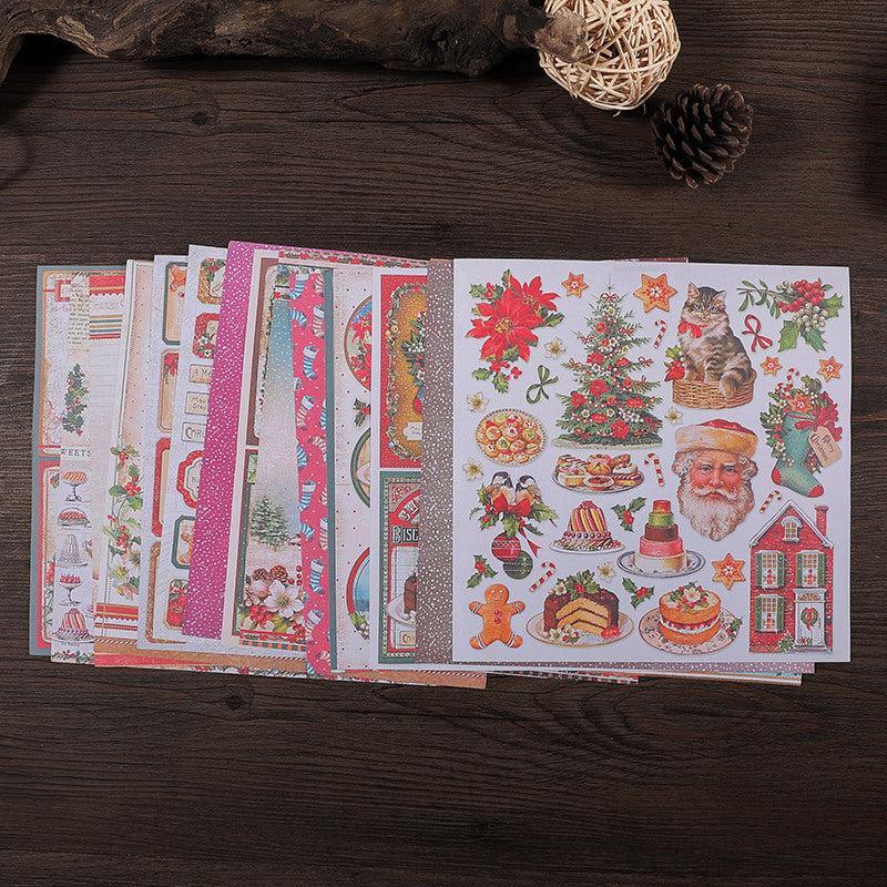 16 Sheets Christmas Ballet Decoration Journal DIY Tools Stationery