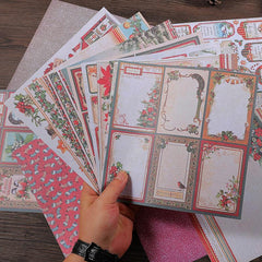 16 Sheets Christmas Ballet Decoration Journal DIY Tools Stationery