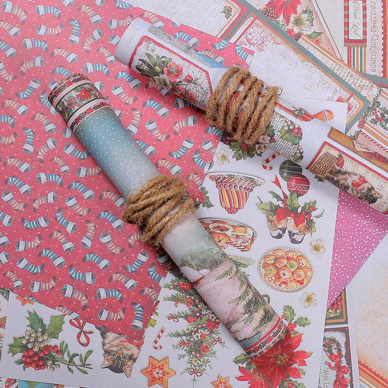 16 Sheets Christmas Ballet Decoration Journal DIY Tools Stationery