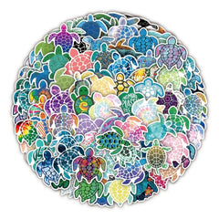 Sea Turtle Stickers - Waterproof Vinyl Stickers for Water Bottle Scrapbook