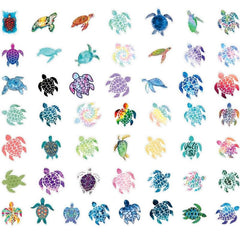 Sea Turtle Stickers - Waterproof Vinyl Stickers for Water Bottle Scrapbook