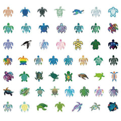 Sea Turtle Stickers - Waterproof Vinyl Stickers for Water Bottle Scrapbook